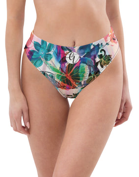 Multicoloured high-waisted bikini bottom