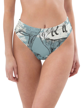 Lama vintage high-waisted bikini bottom