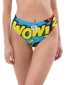 Wow high-waisted bikini bottom