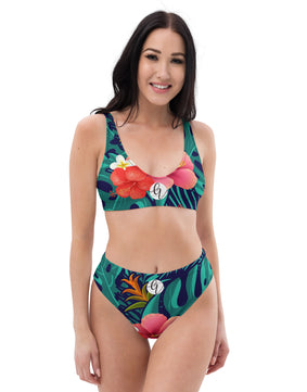 The floral seamless high-waisted bikini