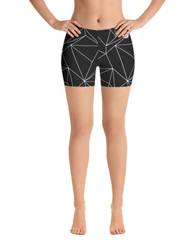 Black and white abstract Shorts