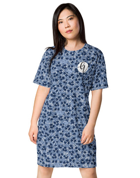 Bullet floral T-shirt dress