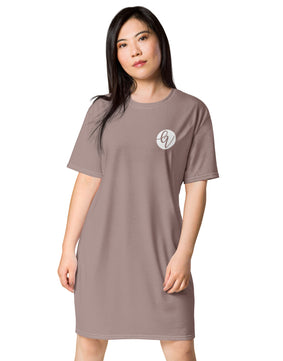 Sand coloured T-shirt dress