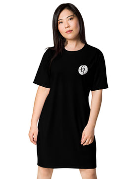 Black coloured T-shirt dress