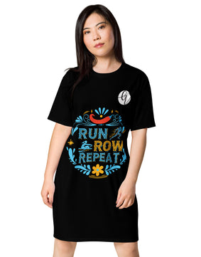 Run grow repeat T-shirt dress