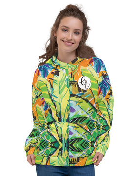 Multicoloured poplin Hoodie