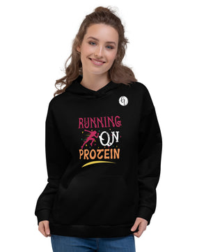 Running on protein Hoodie