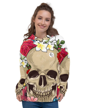 Skeletal Floral  Hoodie