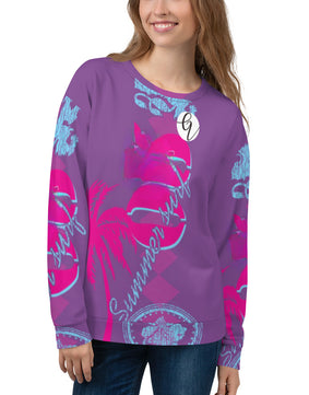 Purple floral Sweatshirt