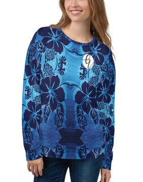 Blue floral Sweatshirt