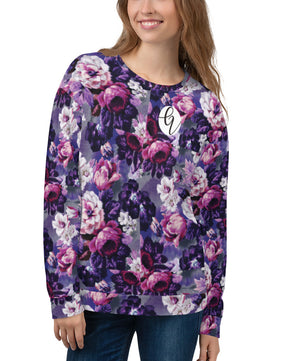 Purple floral Sweatshirt