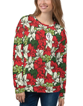 Red floral Sweatshirt