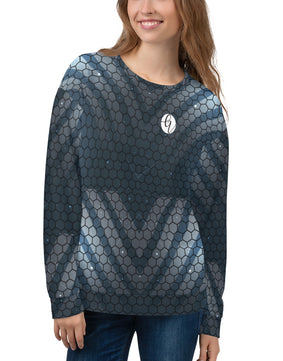 Blue hexagon Sweatshirt