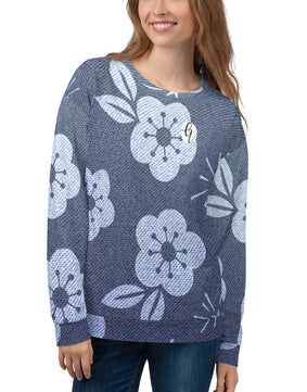 Grey floral Sweatshirt