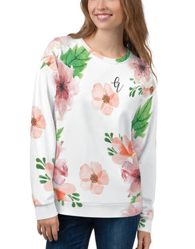 Peach floral Sweatshirt