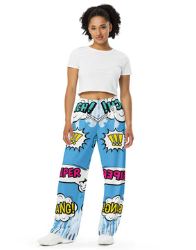 Super cool All-over print unisex wide-leg pants