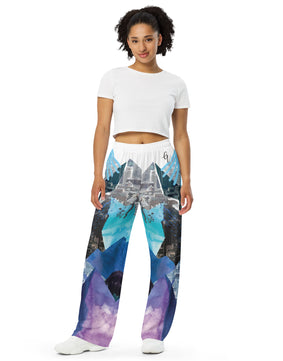 Mountain artistry All-over print unisex wide-leg pants