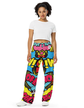 Oops cool All-over print unisex wide-leg pants