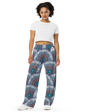 Mandala  Print All-over print unisex wide-leg pants