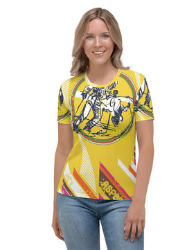 Yellow floral Women's T-shirt