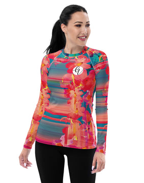 Barbie Floral Women's Rash Guard