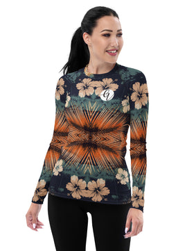 The Faded Colored Women's Rash Guard