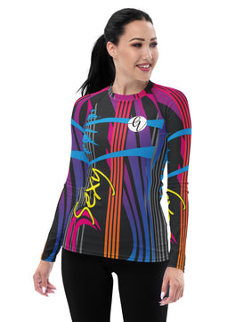 Multicolored Summers Women's Rash Guard