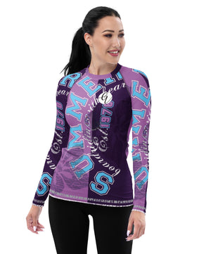 Purple Sports Women's Rash Guard