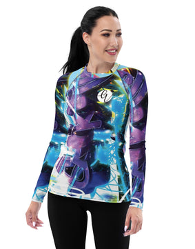 Blue Graffiti Rash Guard