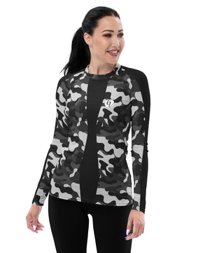 Grey Camo Rash Guard