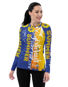 Blue and Yellow Rash Guard