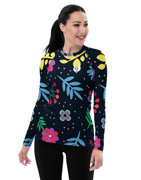 Games Floral Rash Guard