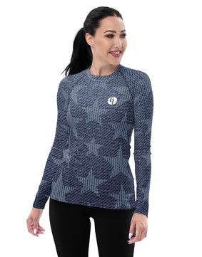 Grey Stars Rash Guard