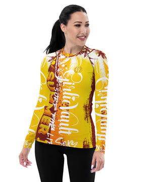 Yellow and Brown Summer Rash Guard