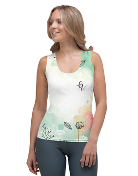 Floral fleece Cut & Sew Tank Top