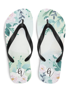 Flower floral Flip-Flops