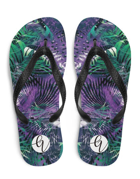 Green leaves Flip-Flops