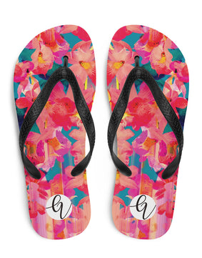 Barbie pattern Flip-Flops