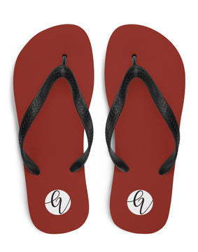 Reddish brown colored Flip-Flops