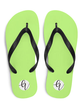 Neon green colored Flip-Flops