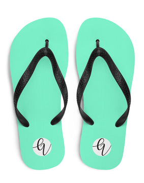 Sea green colored Flip-Flops