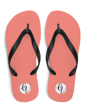 Peach colored Flip-Flops