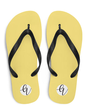 Light yellow colored Flip-Flops