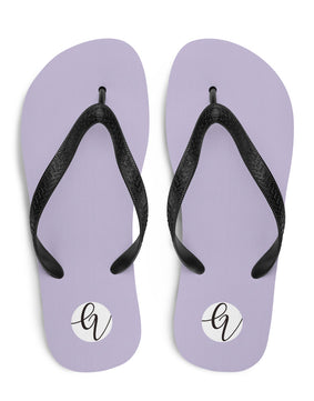 Faded purple colored Flip-Flops