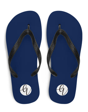 Bright blue colored Flip-Flops