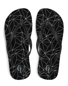 Black and white abstract Flip-Flops