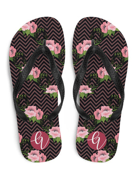 Pink rose apparel Flip-Flops