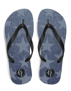 Grey star Flip-Flops