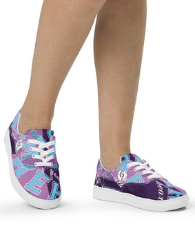 Purple summers Women’s lace-up canvas shoes