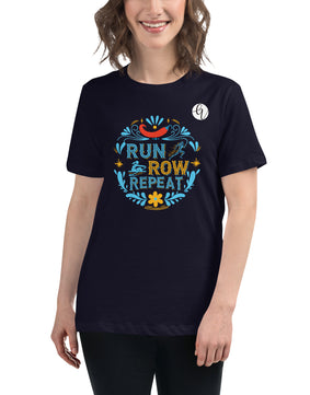 Run grow repeat Women's Relaxed T-Shirt